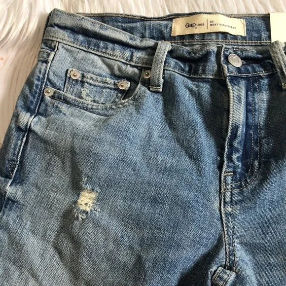 Gap butterfly embroidered jeans size 25 NWT - Picture 6 of 12